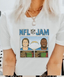 NFL Jam Chargers Herbert And Dobbins T shirt