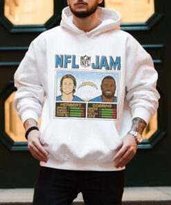 NFL Jam Chargers Herbert And Dobbins T shirt