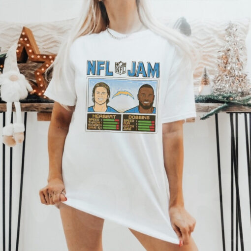 NFL Jam Chargers Herbert And Dobbins T shirt