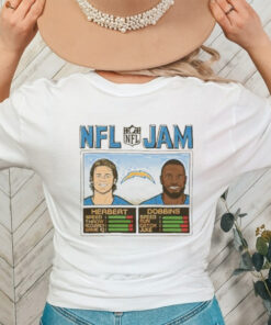 NFL Jam Chargers Herbert And Dobbins T shirt