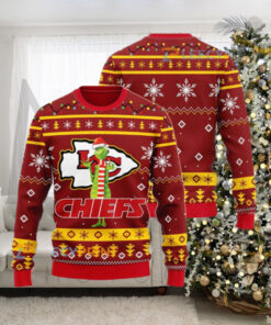 NFL Kansas City Chiefs Funny Grinch Christmas Ugly Sweater Gift For Family Ugly Christmas Sweater