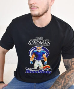 Never underestimate a woman who understands football and loves Penn State Nittany Lions mascot shirt