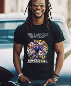 New England Patriots yes I am old but I saw Super Bowl Champions 6 Times signature shirt