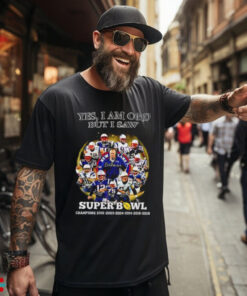 New England Patriots yes I am old but I saw Super Bowl Champions 6 Times signature shirt