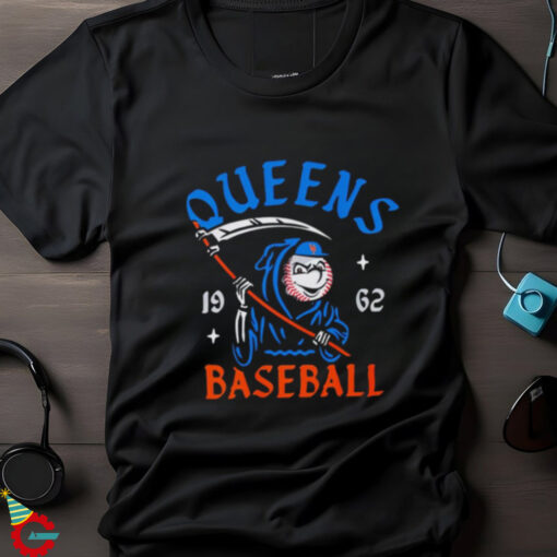 New York Mets Mr. Met Reaper Queens baseball 1962 shirt