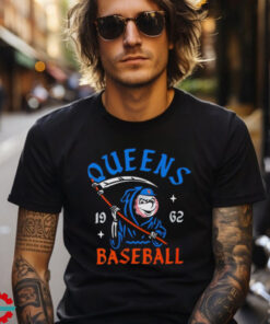 New York Mets Mr. Met Reaper Queens baseball 1962 shirt