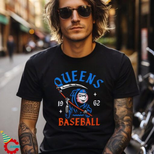 New York Mets Mr. Met Reaper Queens baseball 1962 shirt