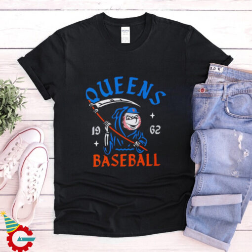 New York Mets Mr. Met Reaper Queens baseball 1962 shirt