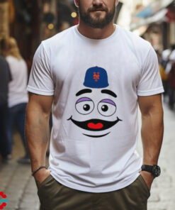 New York Mets grimace face smile victory gameday shirt