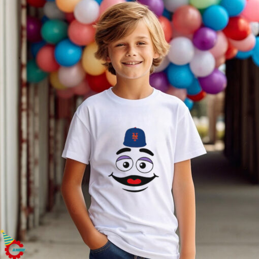 New York Mets grimace face smile victory gameday shirt