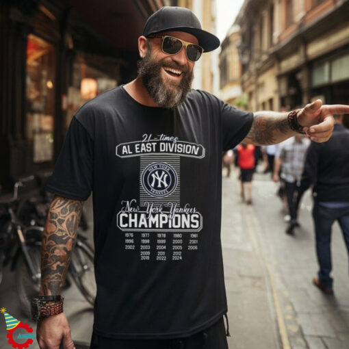 New York Yankees 21 Times AL East Division Champions 2024 Shirt