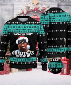 Notorious B.I.G Wonder Why Christmas Missed Us Ugly Christmas Sweater