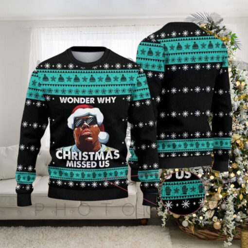 Notorious B.I.G Wonder Why Christmas Missed Us Ugly Christmas Sweater