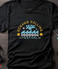 Oceans Calling Festival Checkered T Shirt