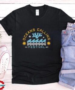 Oceans Calling Festival Checkered T Shirt