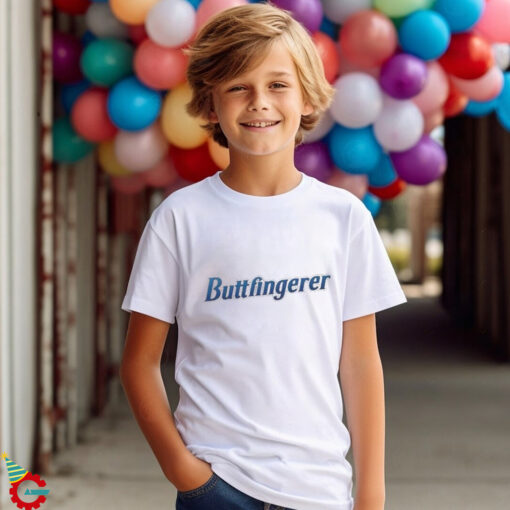 Official Buttfingerer Text Shirt