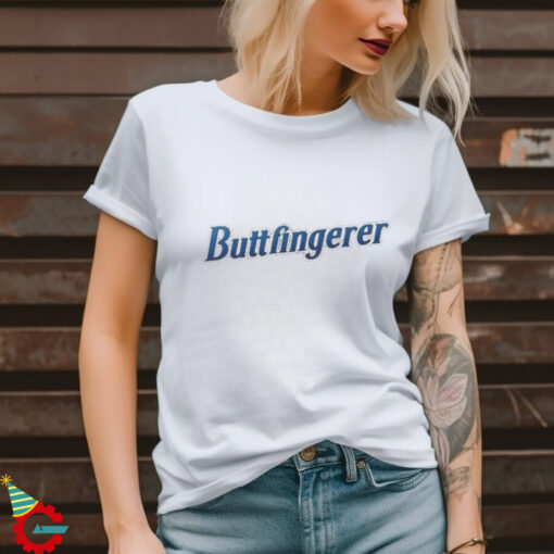 Official Buttfingerer Text Shirt