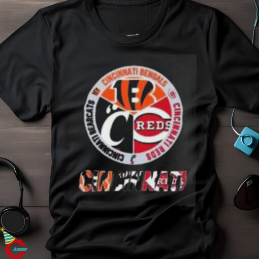 Official Cincinnati Bengals Reds Bearcats City Of Champions Logo 2024 T Shirt