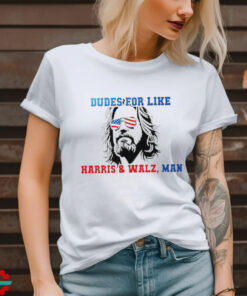 Official Dudes for like Harris Walz man paint shirt