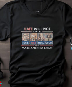 Official Hope Hate Heal Grow Make America Great Again 2024 T shirt