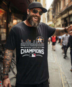 Official Houston Astros 2024 Skyline American League West Champions Shirt