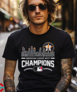 Official Houston Astros 2024 Skyline American League West Champions Shirt