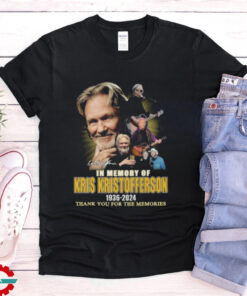 Official In Memory Of Kris Kristofferson 1936 2024 Thank You For The Memories Signature T shirt