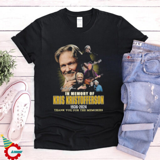 Official In Memory Of Kris Kristofferson 1936 2024 Thank You For The Memories Signature T shirt