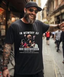 Official In Memory Of Kris Kristofferson 1936 2024 Thank You For The Music And Memories Signature T shirt