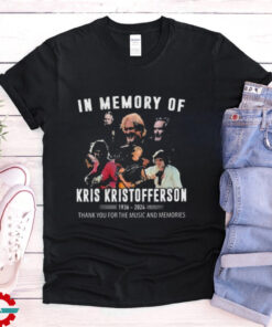 Official In Memory Of Kris Kristofferson 1936 2024 Thank You For The Music And Memories Signature T shirt