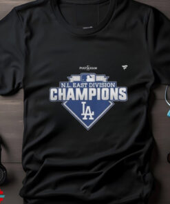 Official Los Angeles Dodgers 2024 NL West Division Champions Locker Room T shirt