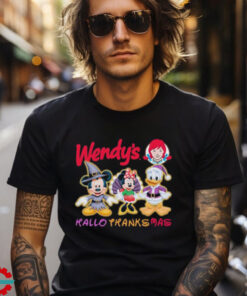 Official Mickey And Minnie And Donald Duck Disney Wendy’s HalloThanksMas 2024 shirt