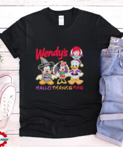 Official Mickey And Minnie And Donald Duck Disney Wendy’s HalloThanksMas 2024 shirt