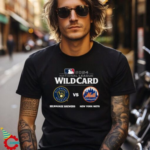 Official Milwaukee Brewers Vs New York Mets 2024 MLB National League Wild Card T shirt