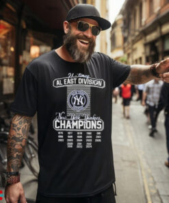 Official New York Yankees AL East Division Champions 2024 Shirt