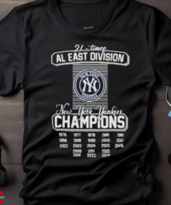 Official New York Yankees AL East Division Champions 2024 Shirt