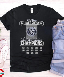 Official New York Yankees AL East Division Champions 2024 Shirt