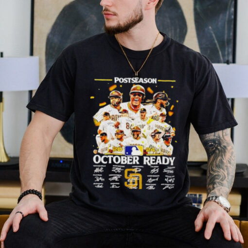 Official San Diego Padres Postseason October Ready 2024 signatures shirt