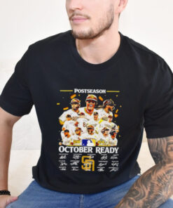 Official San Diego Padres Postseason October Ready 2024 signatures shirt