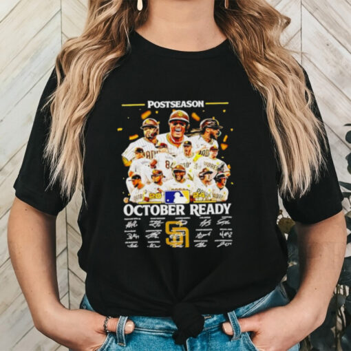 Official San Diego Padres Postseason October Ready 2024 signatures shirt