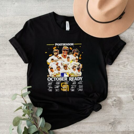 Official San Diego Padres Postseason October Ready 2024 signatures shirt