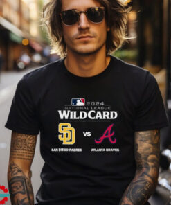 Official San Diego Padres Vs Atlanta Braves 2024 MLB National League Wild Card T shirt