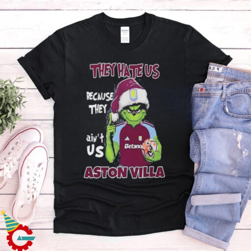 Official Santa Grinch They Hate Us Because They Ain’t Us Aston Villa shirt