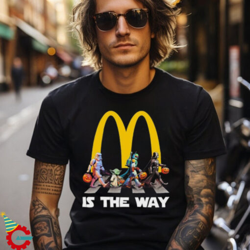 Official Star Wars Characters Abbey Road McDonald’s Is The Way Halloween 2024 shirt