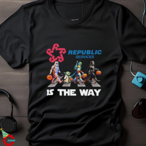 Official Star Wars Characters Abbey Road Republic Services Is The Way Halloween 2024 shirt