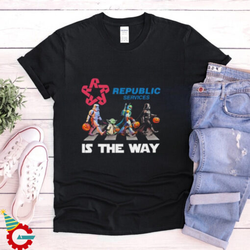 Official Star Wars Characters Abbey Road Republic Services Is The Way Halloween 2024 shirt