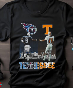 Official Tennessee Titans And Volunteers City Champion Signatures 2024 Shirt