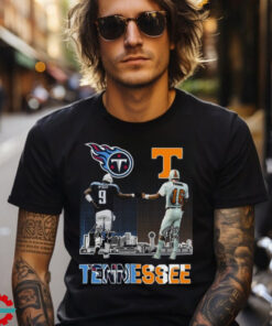 Official Tennessee Titans And Volunteers City Champion Signatures 2024 Shirt