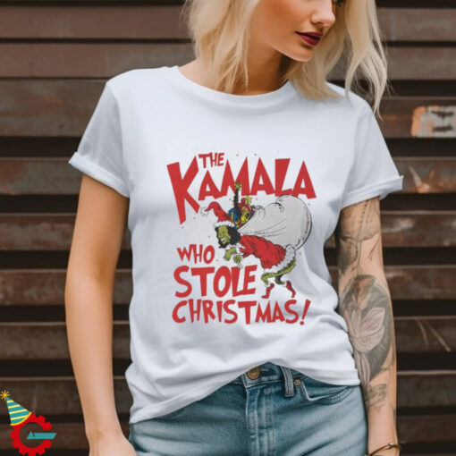 Official The Kamala Who Stole Christmas Kamala Harris The Grinch Santa Claus Madam President Us Election 2024 T shirt