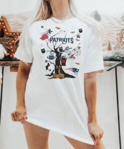 Official Tree Halloween New England Patriots NFL Team 2024 Shirt